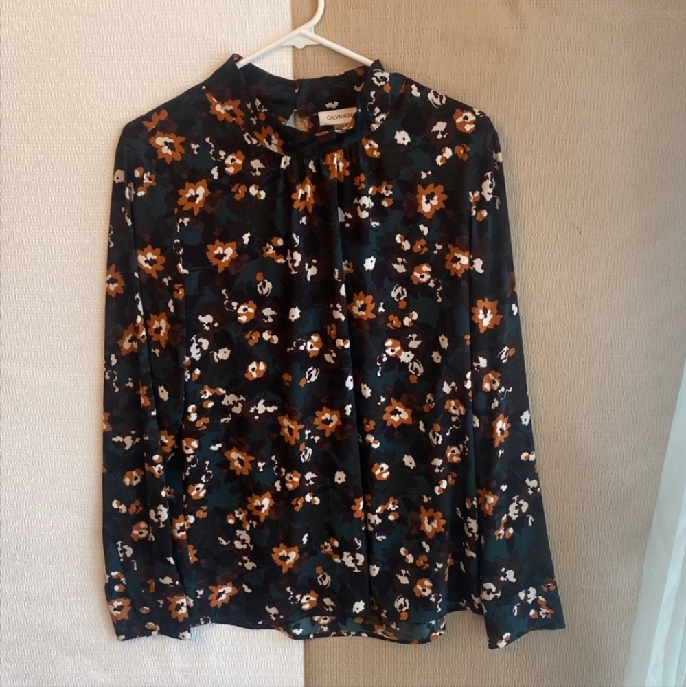 Calvin Klein Floral Camo Blouse